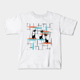 Atomic Mid Century Mod Kids T-Shirt